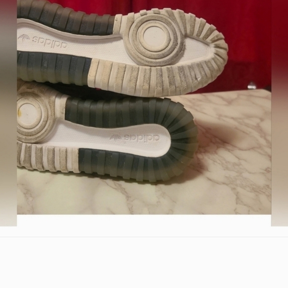 Adidas Men's Silver and Black Sneakers - Picture 12 of 14